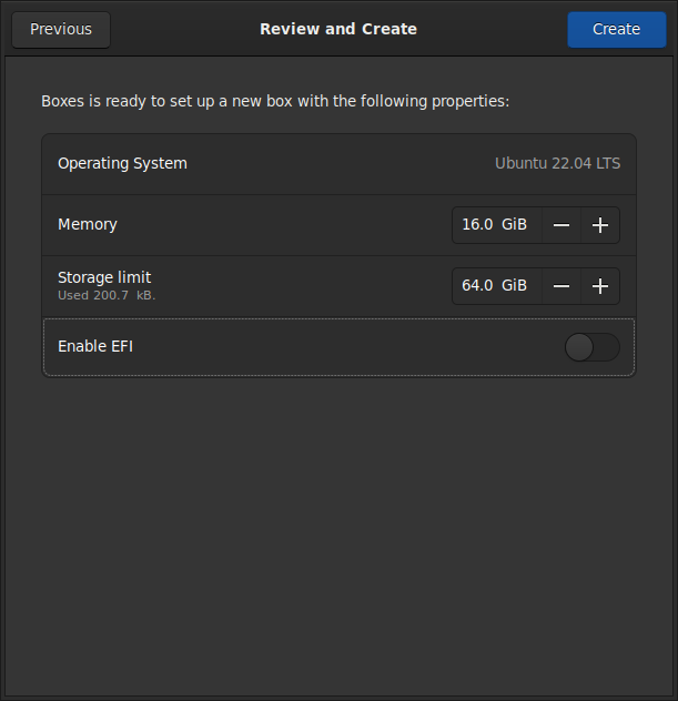 selecting vm size