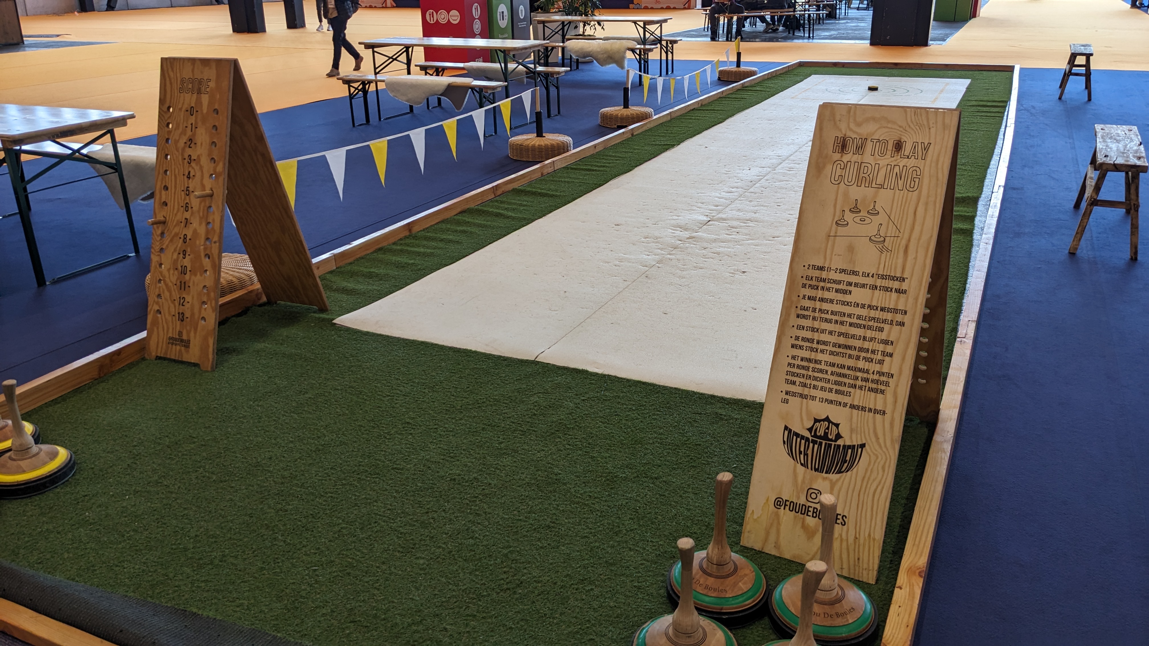 Curling Skills Arean signage